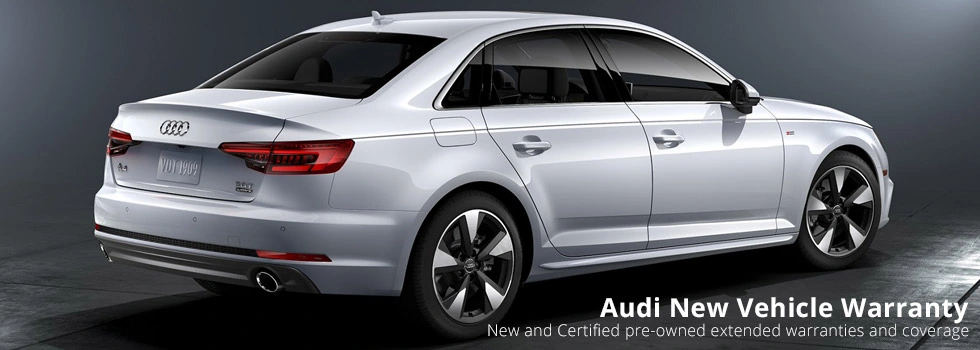 Audi New Vehicle Warranty (showing silver car)